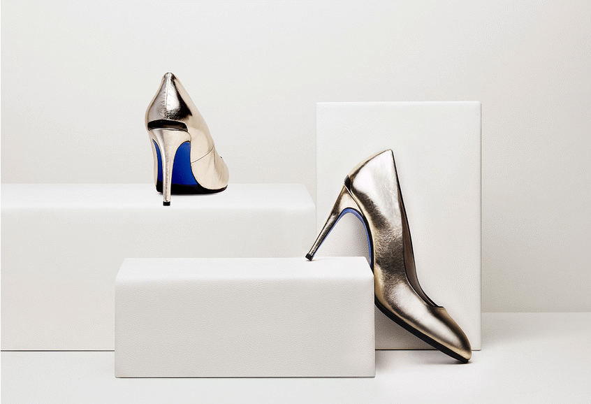 Silver and gold pumps best sale