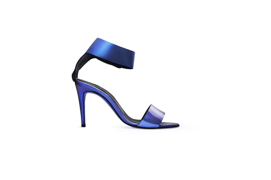 MAAN Blue Metallic Sandal